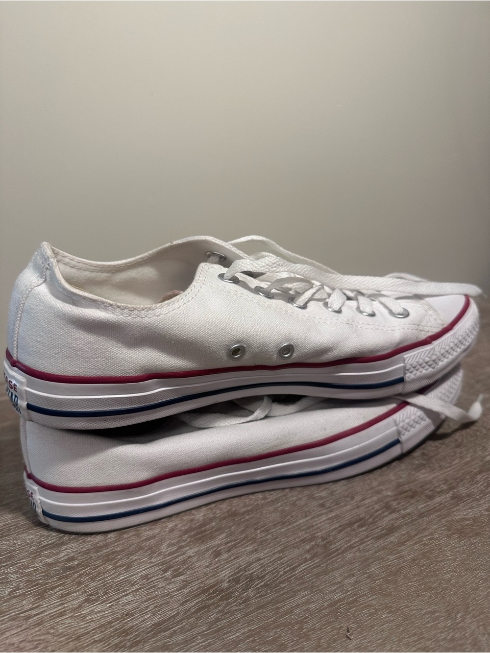 Converse Chuck Taylor All Star W7652 US 10 Optical White Canvas Skate Shoes - Picture 15 of 15